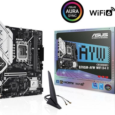 🖥️ Placa Base LGA1700 - ASUS B760M‑AYW WiFi D4 II | 149 USD - 5/5