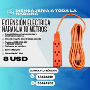 🔌 EXTENSIÓN ELÉCTRICA NARANJA 10M  💲Precio: $8.00  🛡️ Garantía: 7 días - Img 56144897
