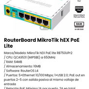 RouterBoard MikroTik hEX PoE Lite. Nuevo - Img 51680412