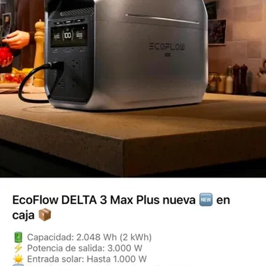 ECOFLOW, PLANTA de Gas y gasolina,PANELES SOLARES, INVERSORES, BATERIAS para inversores🔌🔋⚡️💡 - Img 125536228