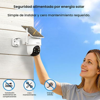 Kit de camaras de seguridad inalambricas con energia solar - Img 126837552
