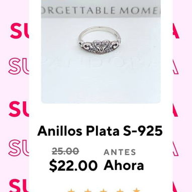Super ofertas de rebaja de anillos pandoras - Img 121815810