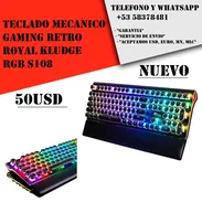 Teclado Mecanico Gaming Retro Royal Kludge RGB S108 "Nuevo Sellado" - Img 53614015