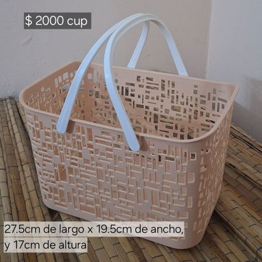 CESTAS MULTIUSOS, DE PLÁSTICO, CON ASAS - Img 121057561