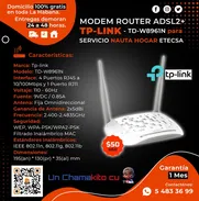 🚨50🚨 PARA NAUTA HOGAR TP-LINK MÓDEM ROUTER ADSL2. ENTREGA GRATIS CON FACTURA Y GARANTÍA. TLF 54833699 - Img 50108525