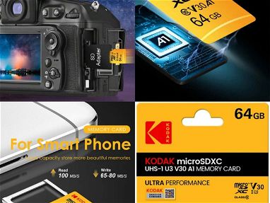 Kodak Original™️ MicroSD 64GB -Tarjeta de memoria de alta velocidad Sellada velocidad Sellada - Img main-image-45875285