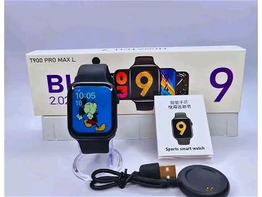 Relojes ⌚✨ inteligentes (Smart Watch) ⌚✨ ✅️Modelo T900 Pro Max L serie 9 son de este año colores 🌈 negros ⚫ - Img 65379727