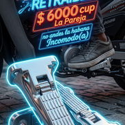 REPOZAPIES DE ALUMINIO RETRAIBLES ORIGINALES PARA BICI MOTOS O MOTOS GRANDES O ESTANDARS en $ 6️⃣0️⃣0️⃣0️⃣ cup el par!!! - Img 54907095
