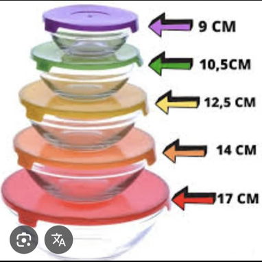 Set de bowls de cristal / 10usd. - Img 121669299