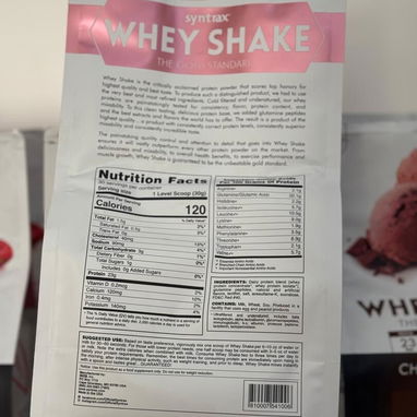 WHEY PROTEIN SHAKE SYNTRAX 2LBS - 4/10