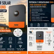 🔋 INVERSOR SOLAR POWMR SUNSMART 6.5KP 6500W NUEVO****garantia 1 mes si lo instalas con nosotros - Img 56564704