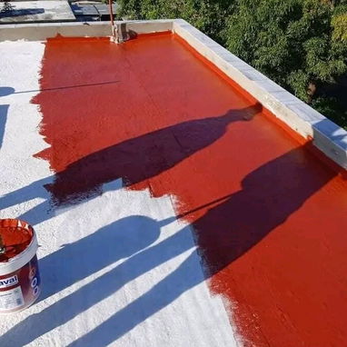 Pintura impermeable color rojo engomado - Img 119179086