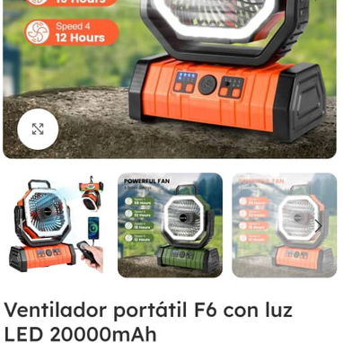 🔥 ¡VENTILADORES RECARGABLES DISPONIBLES! 🔥 🌬️ Olvídate de los apagones y del calor.  🔋 Ventiladores recargables - 2/3