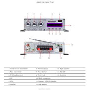 amplificador reproductor de memoria bluetooth de casa o para motorina - Img 45443506