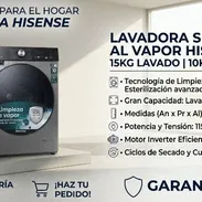 *LAVADORA SECADORA AL VAPOR HISENSE*700usd - Img 57847936