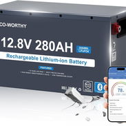 Bateria ECO-WORTHY LiFePO4 12V 280Ah 3.584Wh Celdas de grado A Carcasa metálica Bluetooth Nuevas 5-339-2858 - Img 57732364