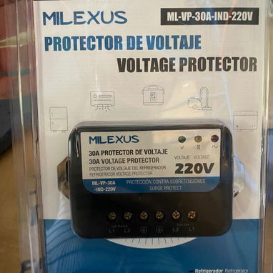 PROTECTOR DE VOLTAJE DE LINEA MILEXUS 220 V, ENTREGA DE FACTURA. VARIEDAD DE PROTECTOR DE VOLTAJE 110V Y 220V - 5/6