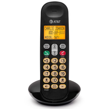 Panasonic inalámbrico con máquina contestadora, 1 terminal de color negro - Img 113456226