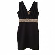 Vestido Negro con franja dorada (Talla M) - Img 52646506