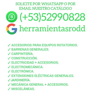 HERRAMIENTAS GENERALES Y MISCELÁNEAS. CATÁLOGO POR WHATSAPP O POR EL LINK DE REVOLICO. (+53)52990828. - Img 88585691