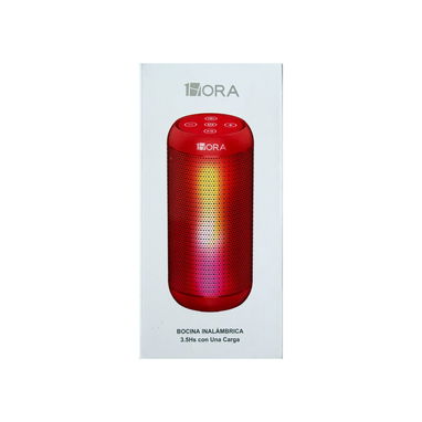 Bocina inalámbrica roja 1Hora BOC242 - 2/2