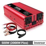 Inversor de Corriente 500W (Pico 2000W) DC 12V a 110V AC - Img 57117815