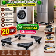 BASES AJUSTABLES PARA LAVADORAS Y REFRIGERADORES NUEVAS EN CAJA!!! - Img 55090707
