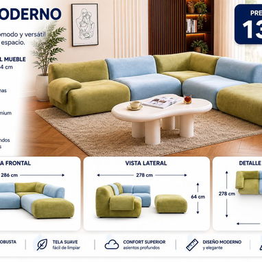 Muebles de sala, importados, al vacío, modernos - Img 122359228