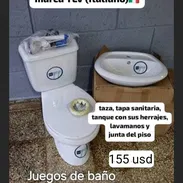 Tazas tanques con herrajes y lavamanos - Img 55327254