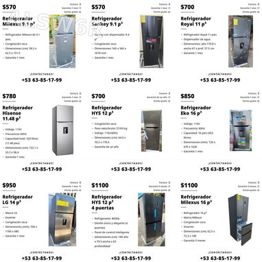 Refrigeradores neveras lavadores y splits nuevos - 3/4