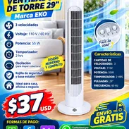 🌀 VENTILADOR DE TORRE 29" MARCA EKO – 🔥 ESPECIFICACIONES TÉCNICAS: 📐 Tamaño: 29 Pulgadas ⚡ Potencia: 55 W - Img 58296784