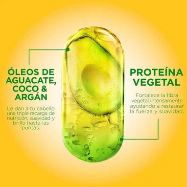 Shampoo y acondicionador Garnier Fructis Recarga Nutritiva 650ml - Img 122477382