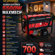 ⚡ PLANTA ELÉCTRICA ⚡ 5500W MAXMECH 110/220V - 60Hz. MENSAJERIA CON FACTURA Y GARANTIA. 📲 54833699 - Img 56685616