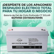 Batería de gel de Ciclo Profundo CTsolar - Img 57185790