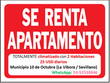 Rento Apartamento de 2 Habitaciones Climatizado y Amueblado - Img main-image-45118283