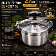 OLLA DE PRESION DE ROSCA 5L MILEXUS nuevas en caja - Img 56400179