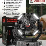 Ventilador recargable CAMPING FAN * Batería recargable: 20 000 mAh de litio. - Img 56420560