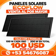 PANELES ECOFLOW ORIGINALES 100 WATTS CADA UNO + la caja trae 2 - Img 57613582
