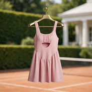 Vestido Deportivo Rosa Pastel Talla M, Modelo Court Ready - Img 57899776