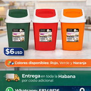 PAPELERA PLÁSTICA CON TAPA BASCULANTE 12L* ✨ - Img 55553546