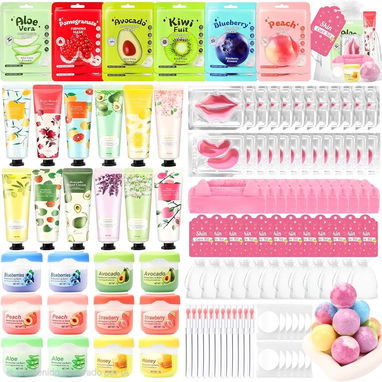 Set Skincare: Máscara facial Crema de manos Bálsamo labial Parches para debajo de los ojos Máscara de labios - Img 113805953