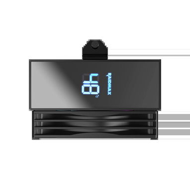 Disipador para cpu raidmax am2104 con pantalla digital para mostrar temperatura - 2/3