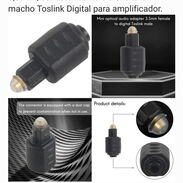 Adaptador audio óptico - mini jack - Img 45748250