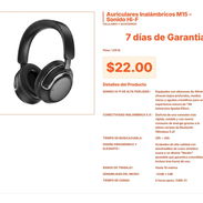 Auriculares Inalámbricos M15 con Puerto USB-C de Carga por $22 VPT#-0029 - Img 55655877