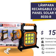 Lámpara recargable con panel solar - Img 54427553