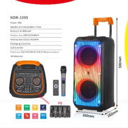 NDR-1095. 6000W BOCINA 8'' CON MICRÓFONO 6000W PMPO NDR-1095 - Img 55449778