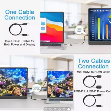 Monitores portátiles 15.6" //Compatible con: Laptop, Mac, PC, móviles y tablets Android y Apple, PS5 y S//Nuevos - Img 102109783
