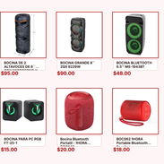 BOCINA DE 8 PULGADAS MS-2055BT $68.00, BOCINA 8'' CON MICRÓFONO 6000W P.M.P.O NDR-1095 $150.00 - Img 57426241