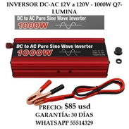 INVERSOR DC-AC 12V a 120V - POTENCIA NOMINAL 500W - POTENCIA PICO 1000W Q7-LUMINA, ENTREGA DE FACTURA - Img 56008980