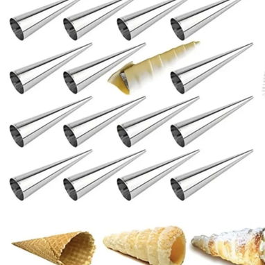 Moldes cónicos metálicos para barquillos y caracoles en repostería (Ely) 1 USD c/u - 2/2
